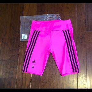 NWT Peloton Adidas Pink 9” shorts